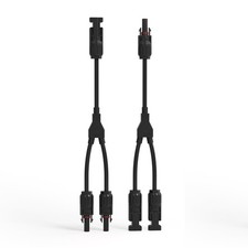 Renogy Solar Connectors Parallel Y Upgrade-1 Pair Y Branch, Black  picture