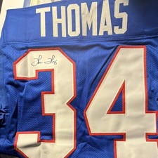 Thurman Thomas Signed Buffalo Bills #34 Football Jersey Original JSA COA picture