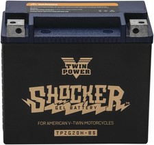Twin Power Shocker Gel Battery YTX20H #TPZG20H-BS Harley Davidson/Indian picture