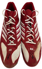 Ryan Howard Autographed Adidas Red/White Cleats - Player's Closet Project picture