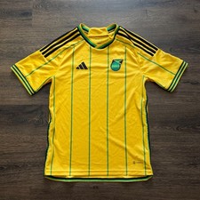 Adidas x Wales Bonner Jamaica Home Football Jersey Yellow Green picture