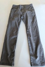 Prana Brion Pants 33X34 Slim Fit Gray Stretch Brown Hiking Camping Outdoor Trail picture
