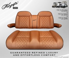 'KOZIP' CLUB CAR PRECEDENT/TEMPO GOLF CART FRONT SEAT/BACKREST CUSHION SET BROWN picture