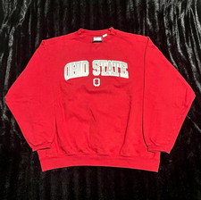 Cadre Athletic Ohio State Buckeyes Red Crewneck Sweatshirt Pullover XL picture