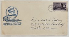 1948 LOS ANGELES CACHETED COVER SANTA FE SUPER CHIEF TRAIN picture