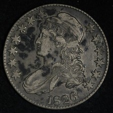 1826 Capped Bust Half Dollar XF E888 ACCM picture