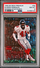 EUGENE ROBINSON 1999 Skybox Premium #58 Shining Star Rubies 29/30 PSA 8 (pop 2) picture