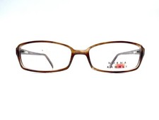 New Norma Kamali Brown Beige Clear Cat Eye Rectangle Glasses 7316 Nude 52 17 135 picture