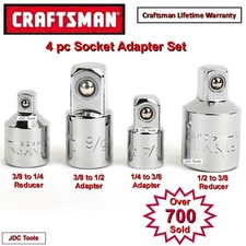 Craftsman 4 pc Socket Adapter Converter Reducer Set 1/4