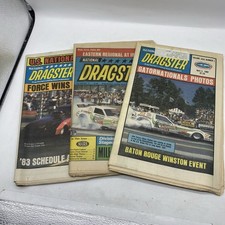 1980s Lot 3 JOHN FORCE National Dragster News Weekly Magazine NHRA Drag Racing picture