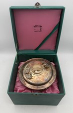 VINTAGE Rare Korean Sterling Silver Hot Pot Complete W/ Lid and Box 346g picture