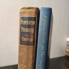 Population Problems (1930) & Population Statistics...(1954) Vintage Hardcovers picture