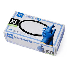 Medline SensiCare Ice Nitrile Exam Gloves - Powdered-Free - XL - 230 Count picture