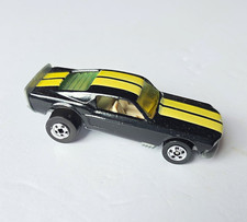 Hot Wheels Vintage 1974 Ford Mustang Stocker 1:64 Black Yellow Stripes LOOSE picture