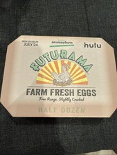 Futurama Farm Fresh Eggs 6 Pin Set - Hulu Animayhem - Comic-Con 2023 Exclusive picture