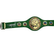 Autographed/Signed Manny Pacquiao WBC Green Boxing Replica Belt Beckett BAS COA picture