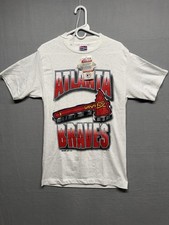 Vintage 90s Atlanta Braves MLB Shirt Medium 1994 TRENCH ULTRA Deadstock picture