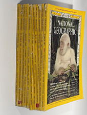 Vintage National Geographic Magazine Lot of 10 1967-1969 Apollo 11 Moon Landing picture