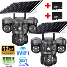 2x Camaras De Seguridad Para Exterior Solar WIFI Inalambrica Con Vision Nocturna picture