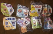 McDonald's 1988 New Food Changeables Transformers Set of 8 Happy Meal Toys MIP  picture