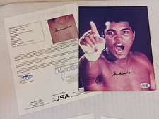 MUHAMMAD ALI Autographed Signed 8x10 Photo Boxing JSA LOA Pointing WBF Boxer picture