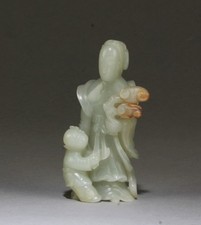 Chinese Hetian Jade Statue picture