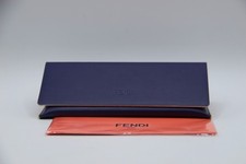 NEW FENDI PURPLE AUTHENTIC EYEGLASSES SUNGLASSES CASE W/CLOTH picture