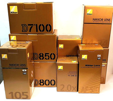 Empty Original Nikon Nikkor Camera & Lens Boxes Your Choice 22.50 Each, Qty Disc picture