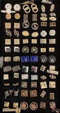 Huge Lot Of Vintage Antique Mens Shirt Cufflinks Tie Tack Bar Pin picture