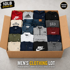 Mens Premium Brand Clothing Mystery Box Lot 10lb Levis Nike Lacoste J Crew Tommy picture