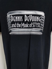 VTG Dennis DeYoung band T-shirt Black Unisex Full sizes picture