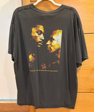 Vintage 2002 Lennox Lewis vs. Mike Tyson Boxing | Black T-Shirt – Men's Size XL picture