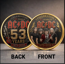 AC/DC 53 Years Anniversary Commemorative Coin picture