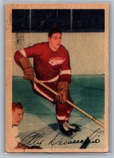1953-54 Parkhurst #47 Alex Delvecchio Detroit Red Wings picture