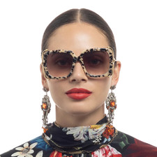 Camilla The After Party Sunglasses NEW IN BOX Tort Ivory Square Oversize Gift picture