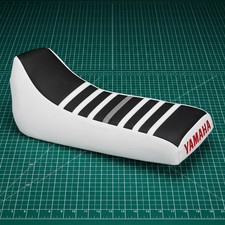 Yamaha Blaster 200 Seat Cover For 1988 To 2006 White Black Vinyl Seat Cover picture