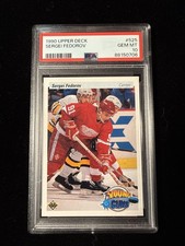 Upper Deck 1990-91 Sergei Fedorov Rookie Card RC #525 Red Wings PSA 10 picture