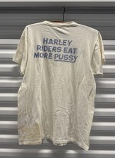 Late 70s Harley Davidson “Harley Riders eat more pussy” graphic tee Size L picture