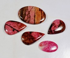 254 Ct Natural Bulk Lot Designer Rhodonite Fancy Cabochon Gemstone HT-764 picture