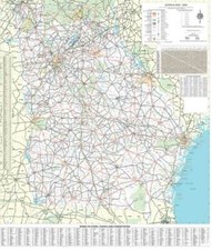 Georgia State Executive Laminated Wall Map picture