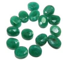 COMMERCIAL EMERALD 9 x 7 MM OVAL CUT CALIBRATED SOLD PER STONE F-2628 TREATED picture