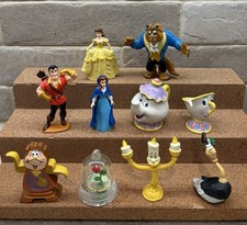 Vintage 1991 Disney’s “Beauty and the Beast” Mixed PVC Figure 10pc Lot Mint New picture