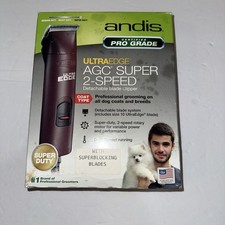 Andis 23280 UltraEdge AGC Super 2-Speed Pet Hair Clipper - Burgundy picture