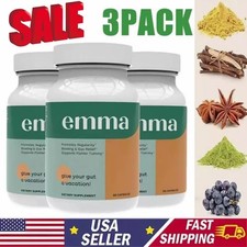 *3 Pack Emma Gut Health Supplement 180 Capsules for Bloating Relief & Leaky Gut picture