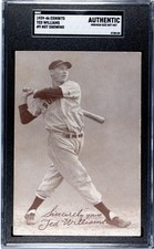 Ted Williams 1939 Exhibits #9 Not Showing SGC A picture