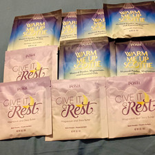 Perfectly Posh Bath Salts 1 oz  6 Warm Me Up Scottie & 4 Give It a Rest Packets picture