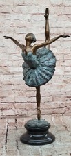 Bronze Ballet Ballerina Sculpture Milo Signed Fine Art Dance Statue Decor picture