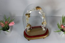 1960 French glass dome globe for statue taxidermy clock  picture