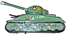 TAIYO TIN TANK TOY M4 Drive Belt Rotate Rear Lights,No Nomura,Yonezawa,Video.. picture