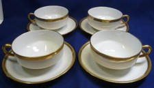 1921-1931 HAVILAND LIMOGES FRANCE 4 CUP&SAUCERS 